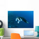 Reef Manta Ray Swims Wall Decal