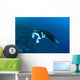 Reef Manta Ray Swims Wall Decal
