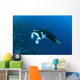 Reef Manta Ray Swims Wall Decal