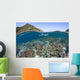 Snorkeler Explores Shallow Lagoon Wall Decal Design 1