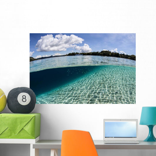 Sunlight Dances across Sandy Wall Decal Design 4