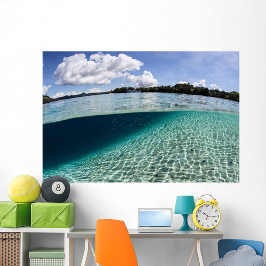 Sunlight Dances across Sandy Wall Decal Design 4