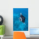 Large Reef Manta Ray Wall Decal Design 2