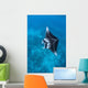 Large Reef Manta Ray Wall Decal Design 2