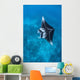Large Reef Manta Ray Wall Decal Design 2
