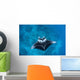 Large Reef Manta Ray Wall Decal Design 1