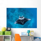 Large Reef Manta Ray Wall Decal Design 1