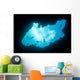 Snorkelers Swim above Blue Wall Decal
