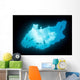 Snorkelers Swim above Blue Wall Decal