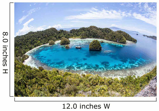 Rugged Limestone Islands Surround Wall Decal Design 1