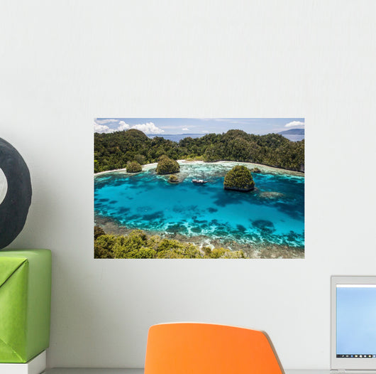 Indonesian Pinisi Schooner Lagoon Wall Decal