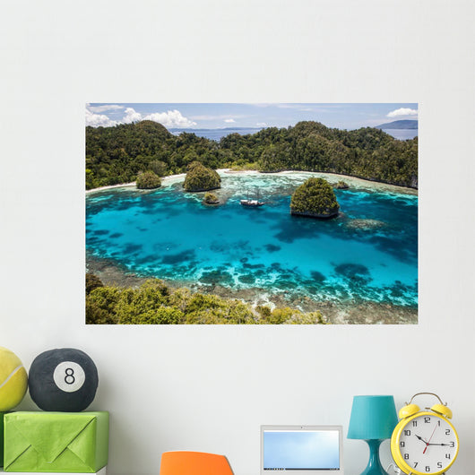 Indonesian Pinisi Schooner Lagoon Wall Decal