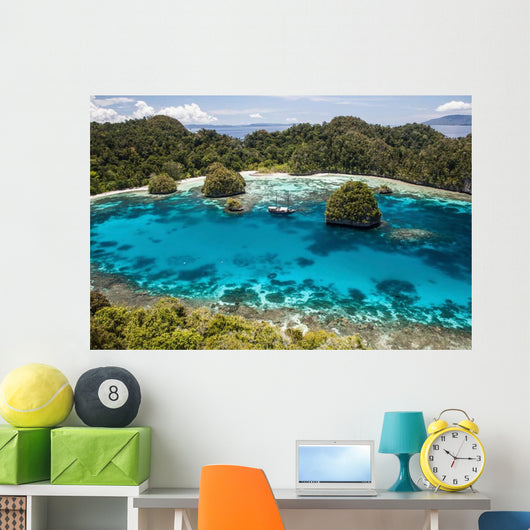 Indonesian Pinisi Schooner Lagoon Wall Decal