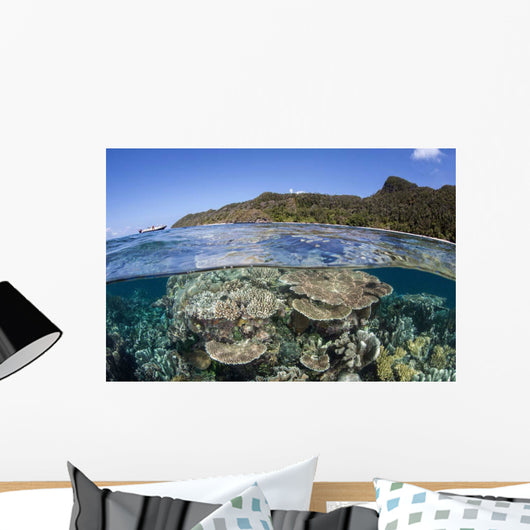 Beautiful Coral Reef Raja Wall Decal Design 5
