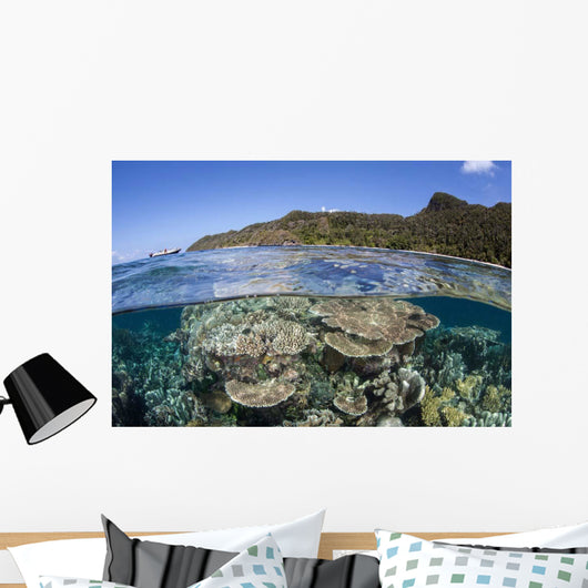 Beautiful Coral Reef Raja Wall Decal Design 5