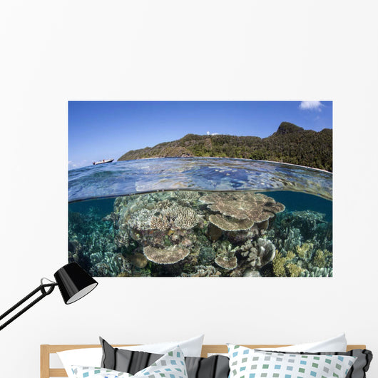 Beautiful Coral Reef Raja Wall Decal Design 5