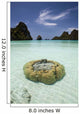 Limestone Islands Surround Corals Wall Decal Design 2
