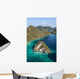 Limestone Islands Surround Lagoon Wall Decal Design 1