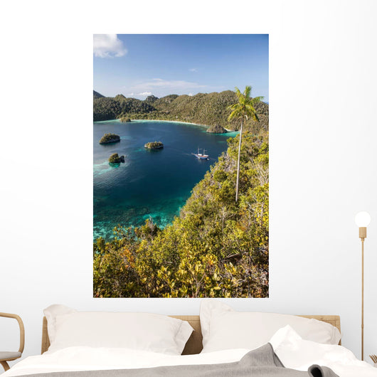 Forest-covered Limestone Islands Surround Wall Decal Design 3