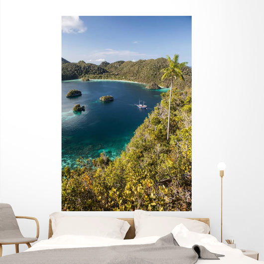 Forest-covered Limestone Islands Surround Wall Decal Design 3