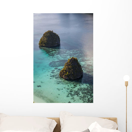 Limestone Islands Surrounded Coral Wall Mural