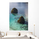 Limestone Islands Surrounded Coral Wall Decal Design 3