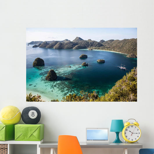 Forest-covered Limestone Islands Surround Wall Decal Design 1
