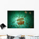Golden Jellyfish Swim inside Wall Decal Design 2