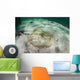 Yellow Stingray Swims beneath Wall Decal Design 2