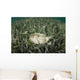 Yellow Stingray Swims beneath Wall Decal Design 1