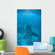 Humpback Whale Caribbean Sea Wall Decal Design 1