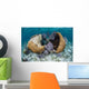 Brain Coral and Gorgonians Wall Decal Design 1