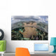 Colorful Gorgonian Grows off Wall Decal Design 1