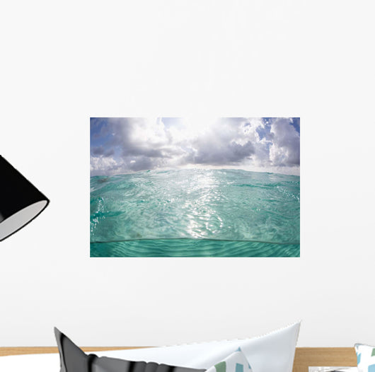 Sunlight Illuminates Turquoise Water Wall Decal