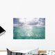 Sunlight Illuminates Turquoise Water Wall Decal