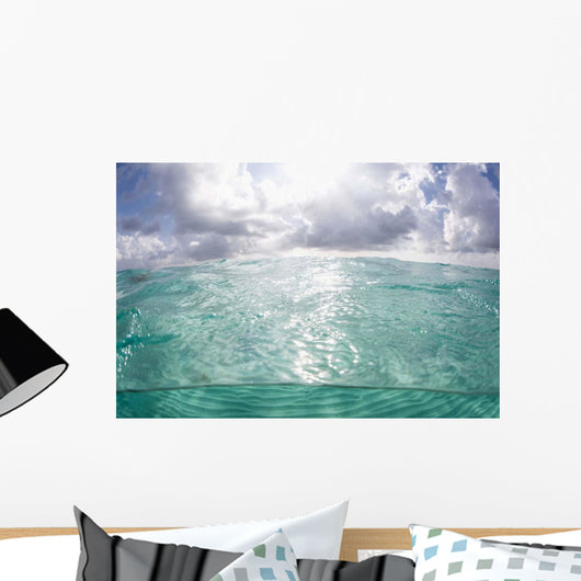 Sunlight Illuminates Turquoise Water Wall Decal