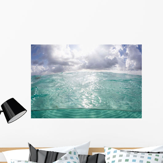Sunlight Illuminates Turquoise Water Wall Decal