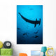 Scalloped Hammerhead Shark Swims Wall Decal