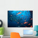 Schooling Fish Swim near Wall Decal