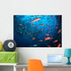 Schooling Fish Swim near Wall Decal