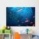 Schooling Fish Swim near Wall Decal