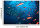 Schooling Fish Swim near Wall Decal