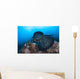 Large Black-blotched Stingray Swims Wall Decal Design 3