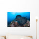Large Black-blotched Stingray Swims Wall Decal Design 3