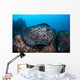 Large Black-blotched Stingray Swims Wall Decal Design 1