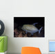 Black Trevally Swims over Wall Decal