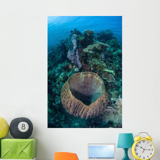 Massive Barrel Sponge Grows Wall Decal Design 2