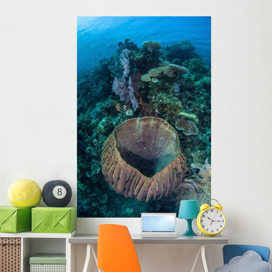 Massive Barrel Sponge Grows Wall Decal Design 2