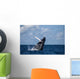 Large Humpback Whale Breaches Wall Decal
