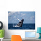 Large Humpback Whale Breaches Wall Decal